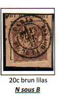 20c Sage brun sur lilas N sous B des 39 Bureaux de Quartier de Paris période 1876 au 30 Avril 1878 Download?action=showthumb&id=53